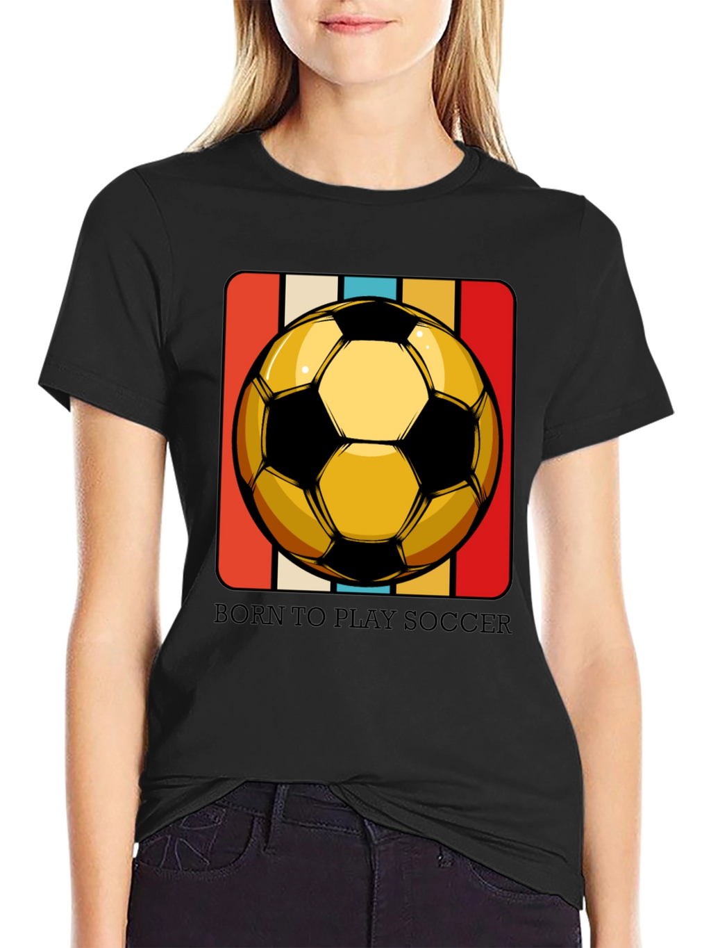 Born to Play Soccer T-Shirt - Retro Style