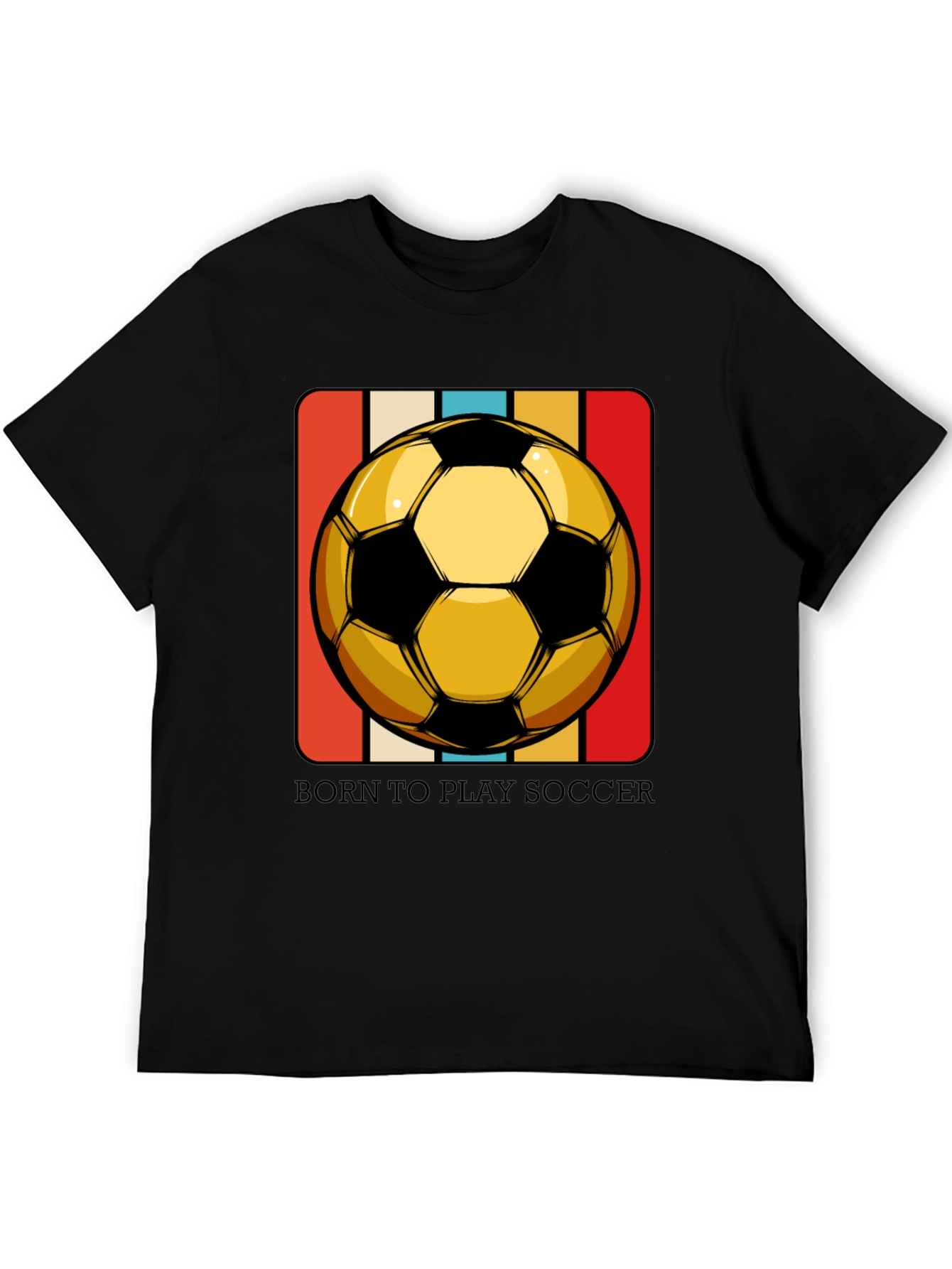 Born to Play Soccer T-Shirt - Retro Style