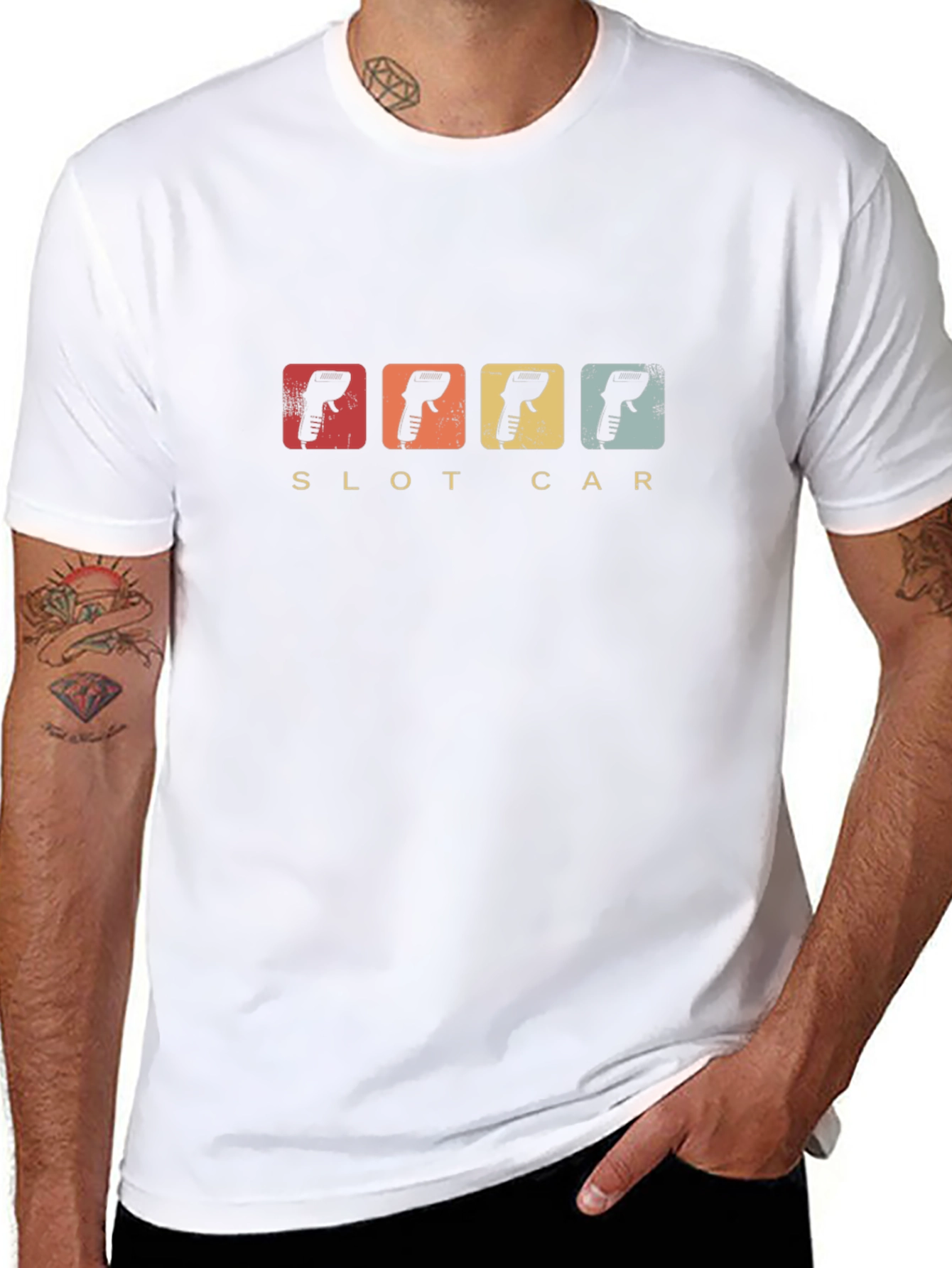 Retro Slot Car T-Shirt - Classic Racing Tee