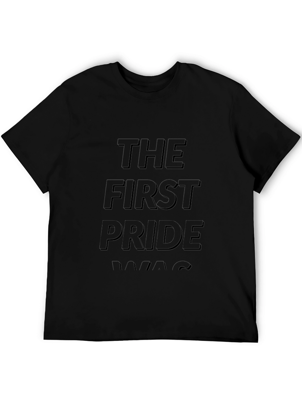 The First Pride Was A Riot Black Graphic Tee