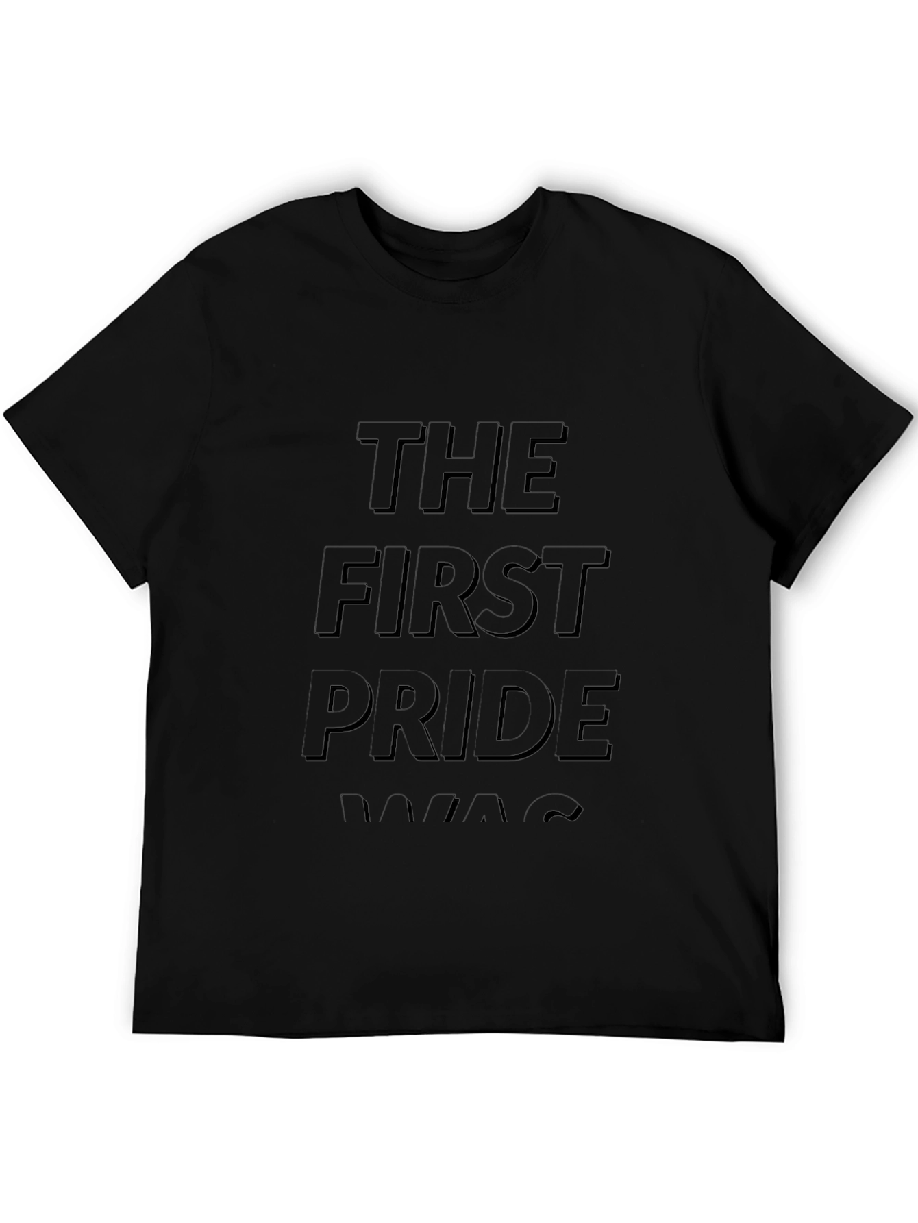 The First Pride Was A Riot Black Graphic Tee