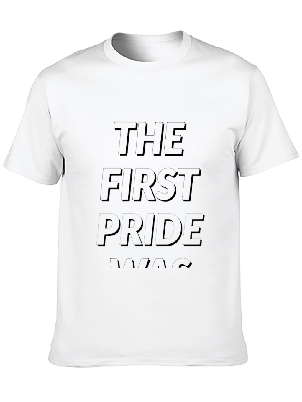 The First Pride Was A Riot Black Graphic Tee