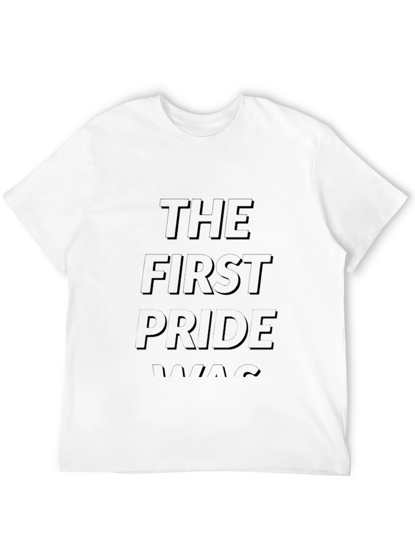 The First Pride Was A Riot Black Graphic Tee