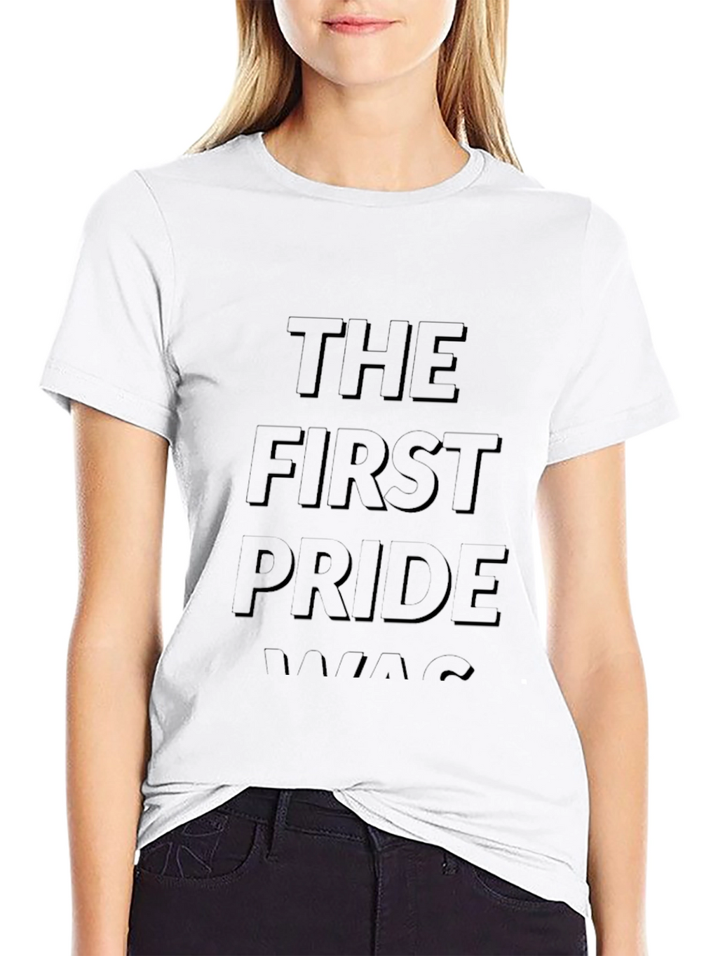 The First Pride Was A Riot Black Graphic Tee