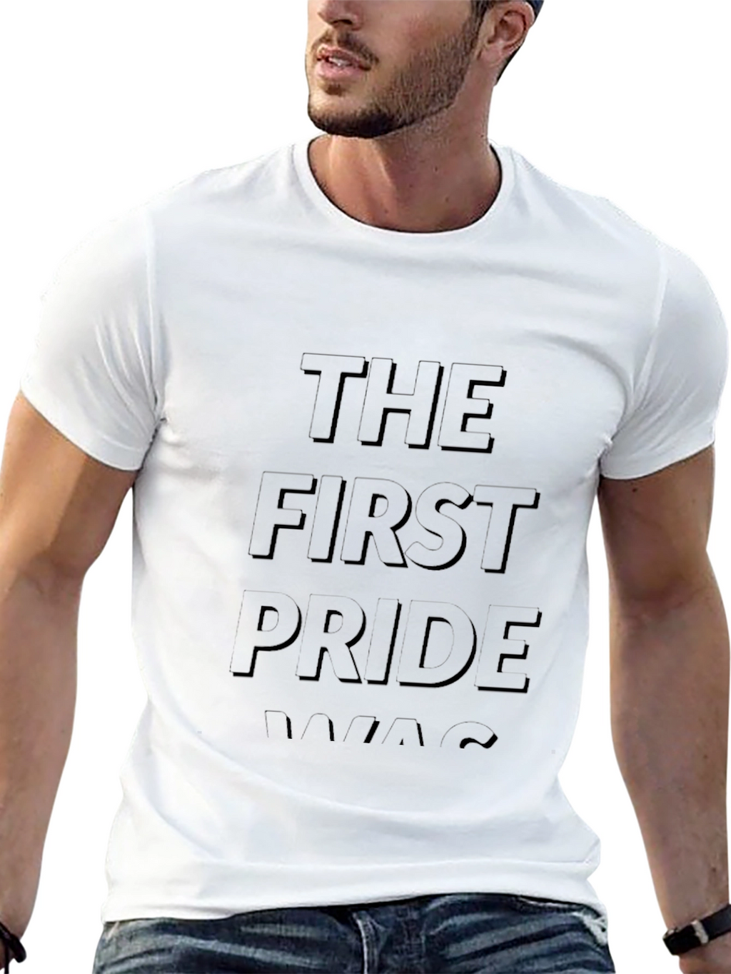 The First Pride Was A Riot Black Graphic Tee