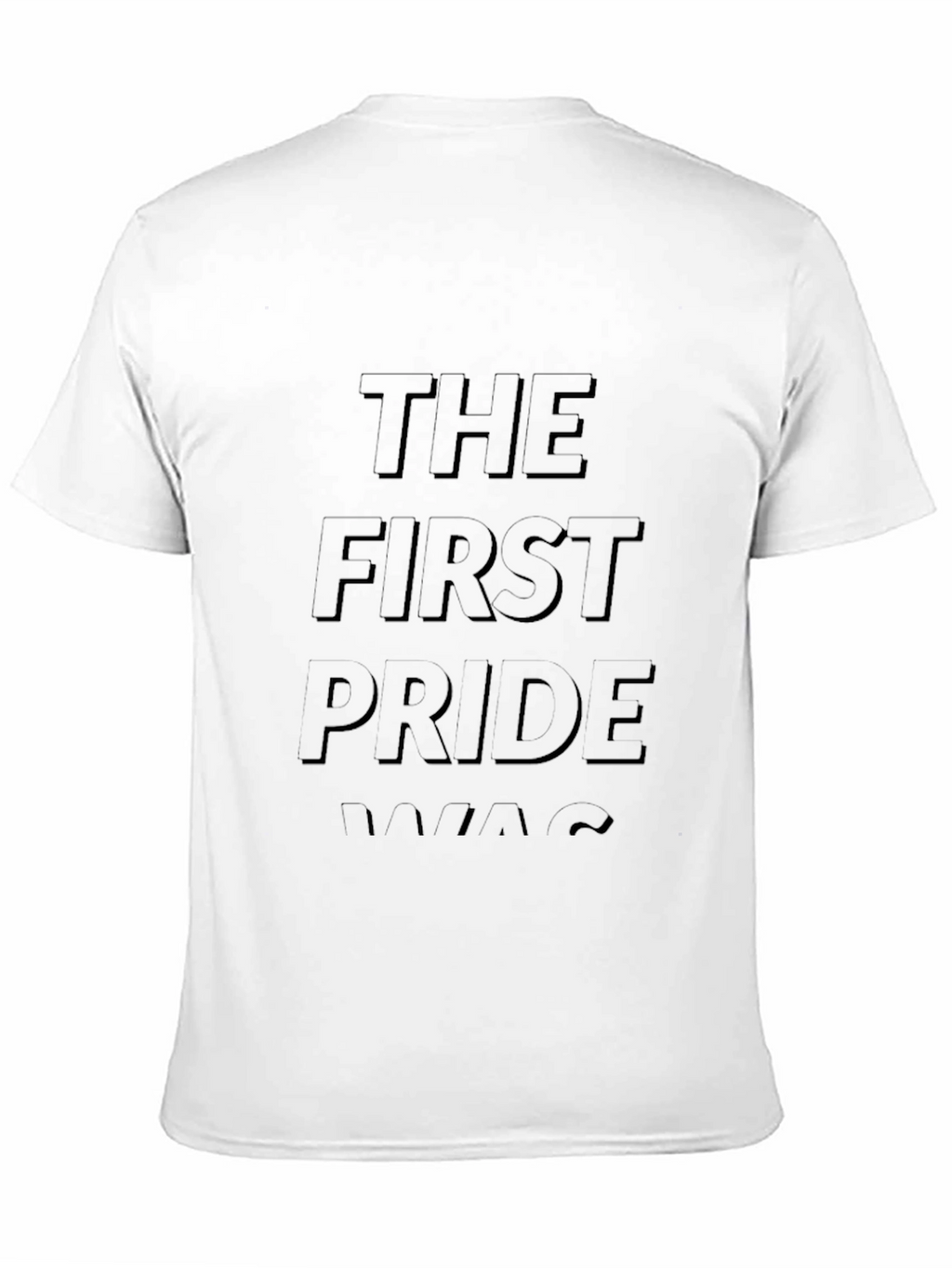 The First Pride Was A Riot Black Graphic Tee