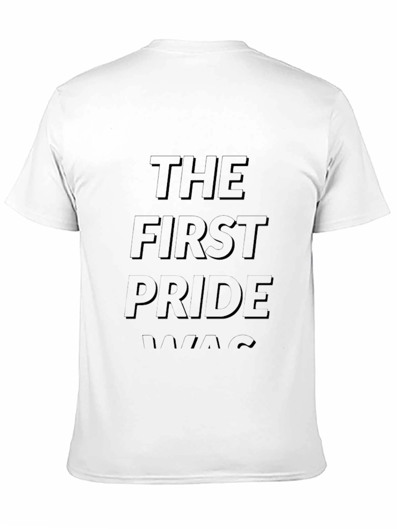 The First Pride Was A Riot Black Graphic Tee