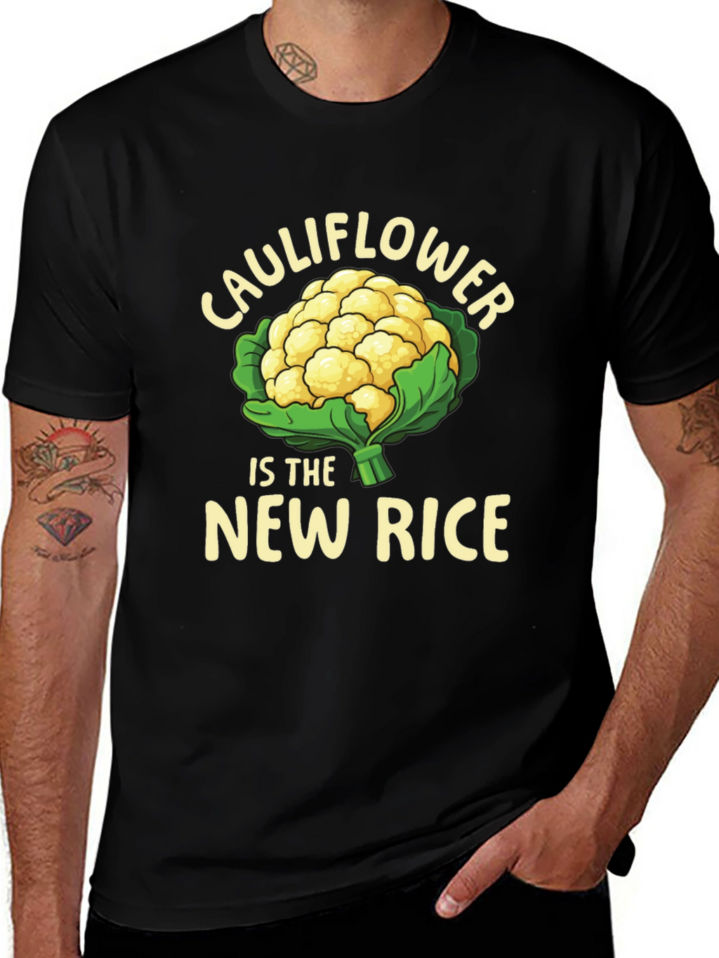 Cauliflower is the New Rice Graphic T-Shirt