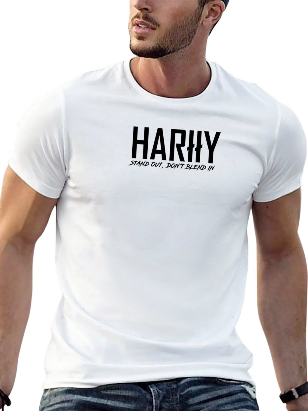 Stand Out Black Graphic Tee