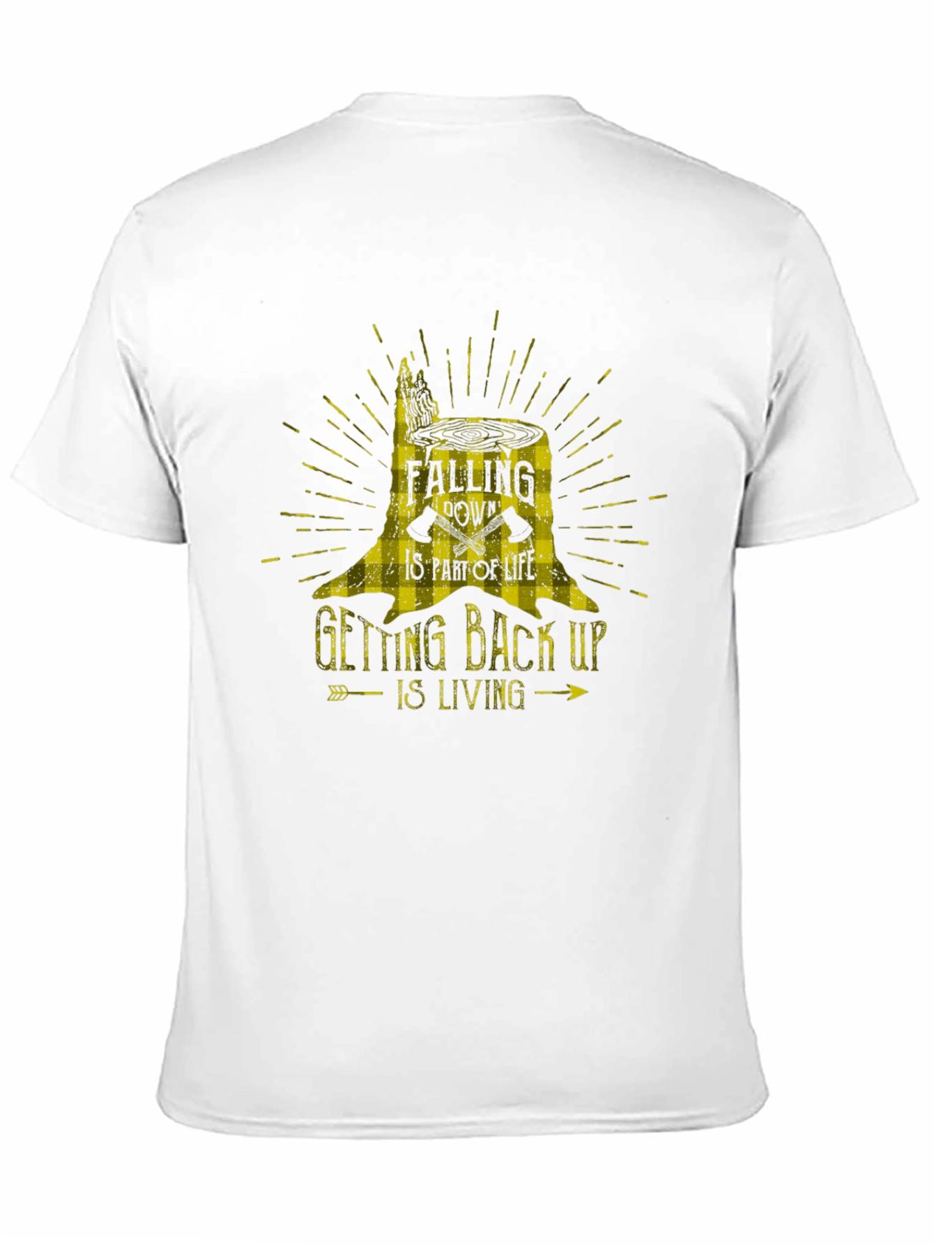 Motivational Tree Stump Graphic T-Shirt