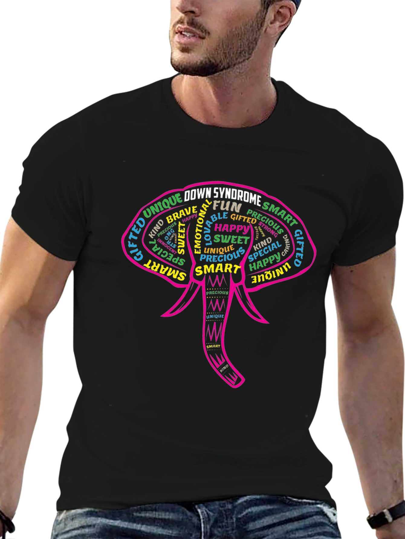 Down Syndrome Awareness Elephant T-Shirt
