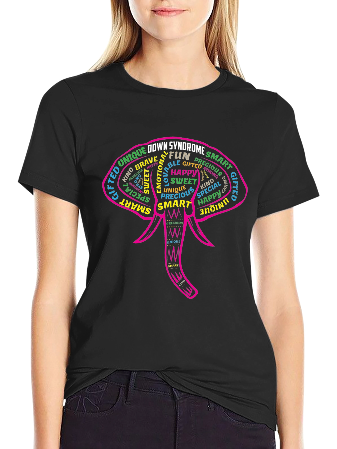 Down Syndrome Awareness Elephant T-Shirt