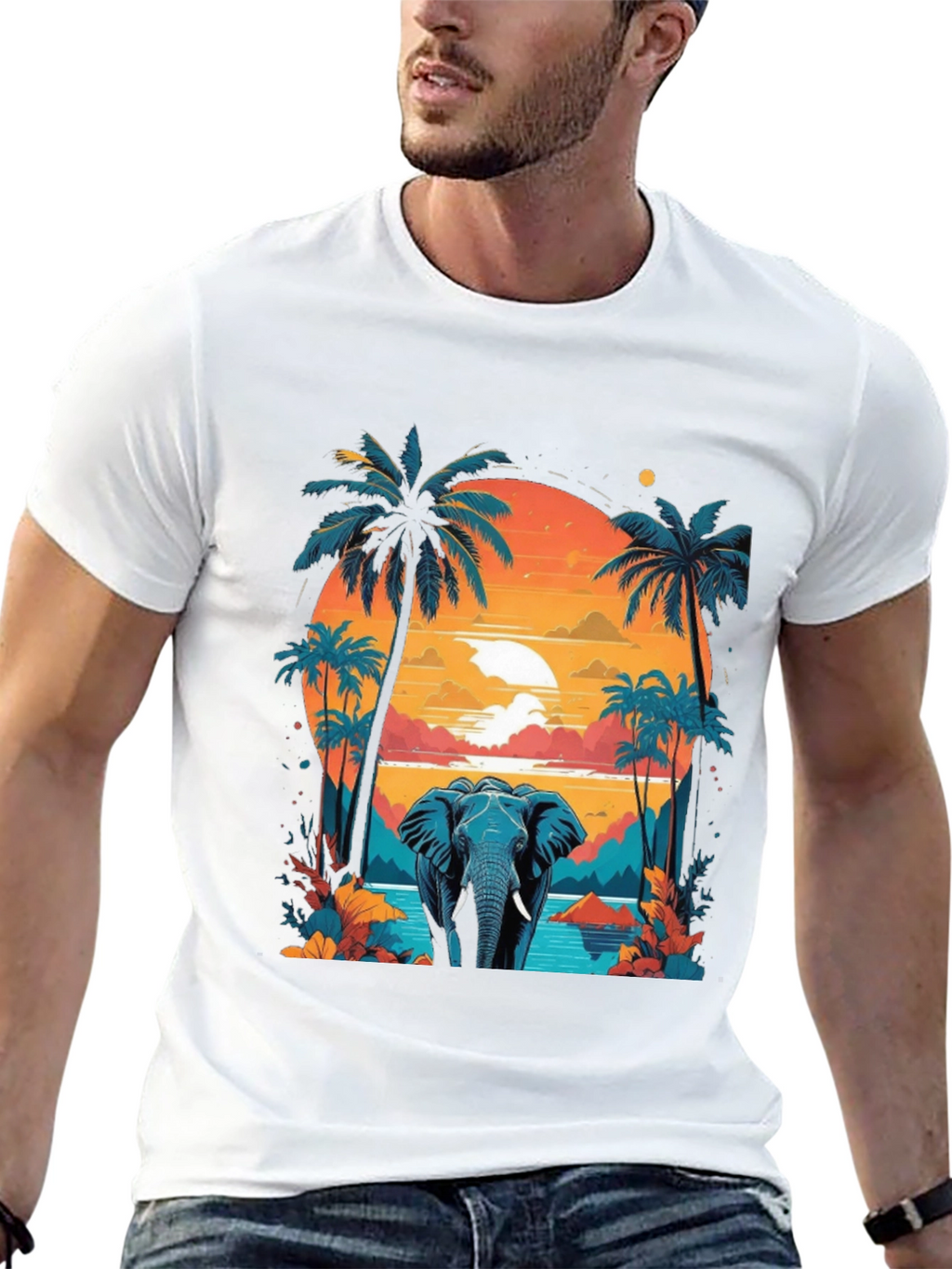 Tropical Elephant T-Shirt