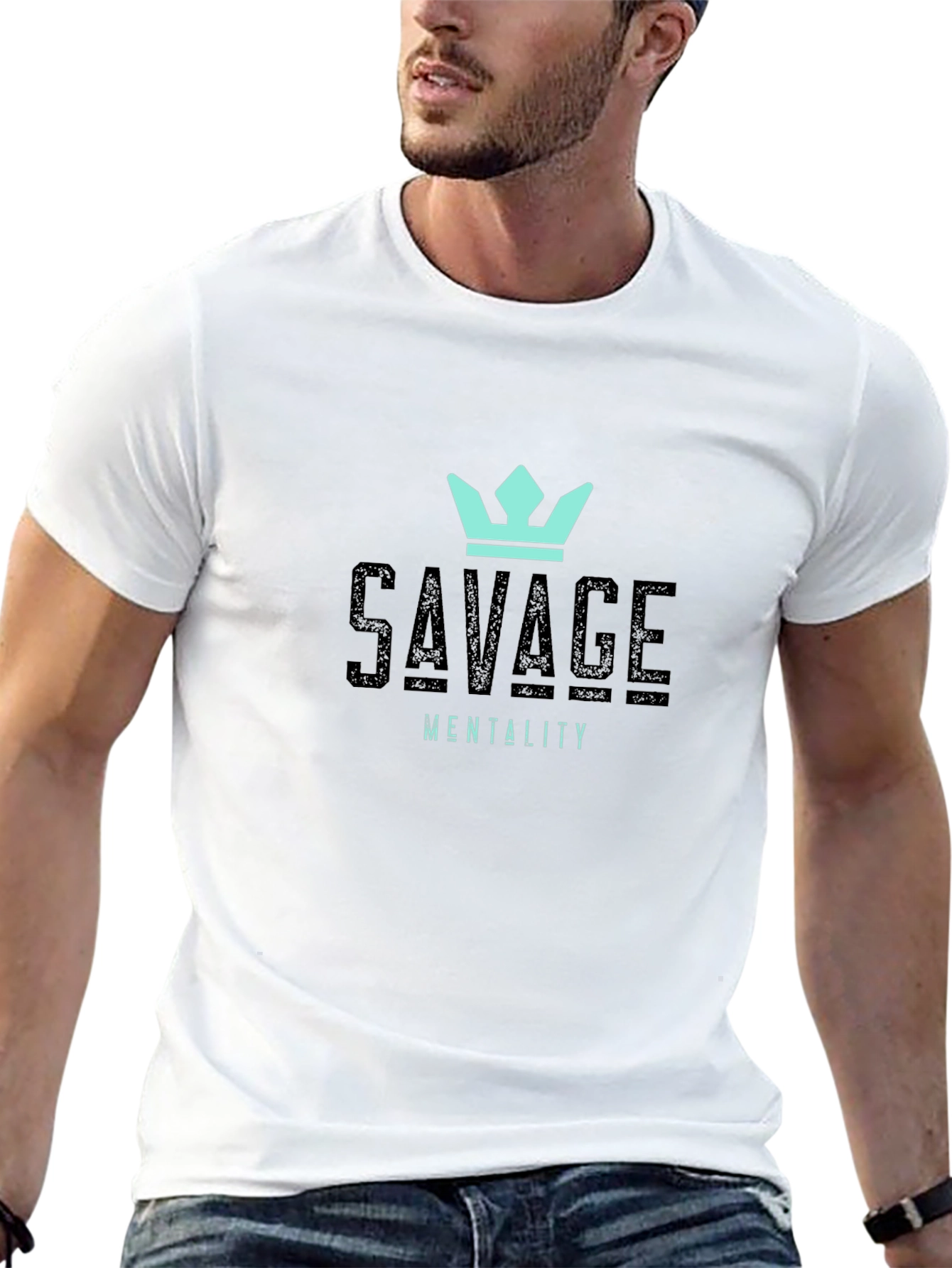 Savage Mentality Graphic T-Shirt - Black