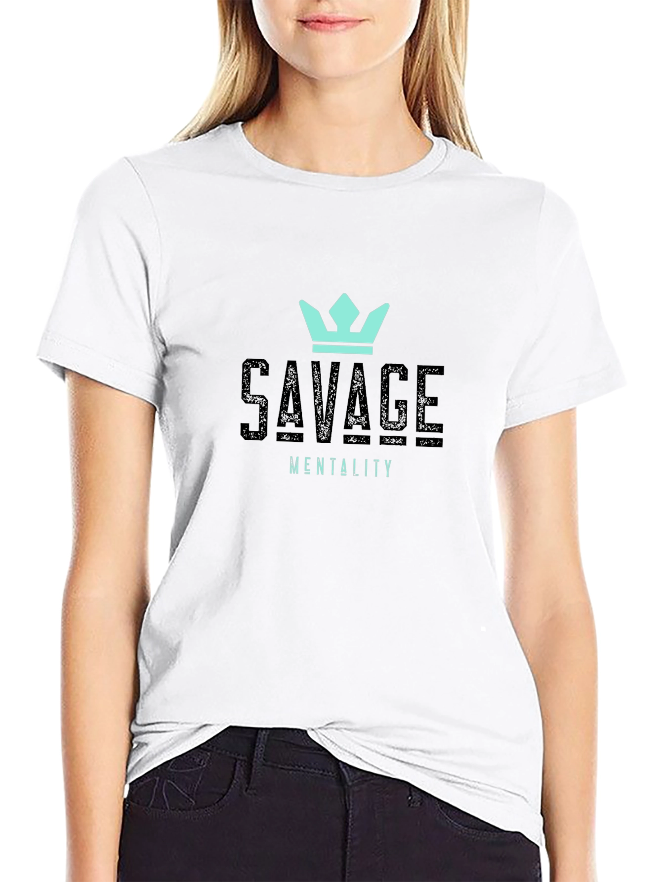 Savage Mentality Graphic T-Shirt - Black