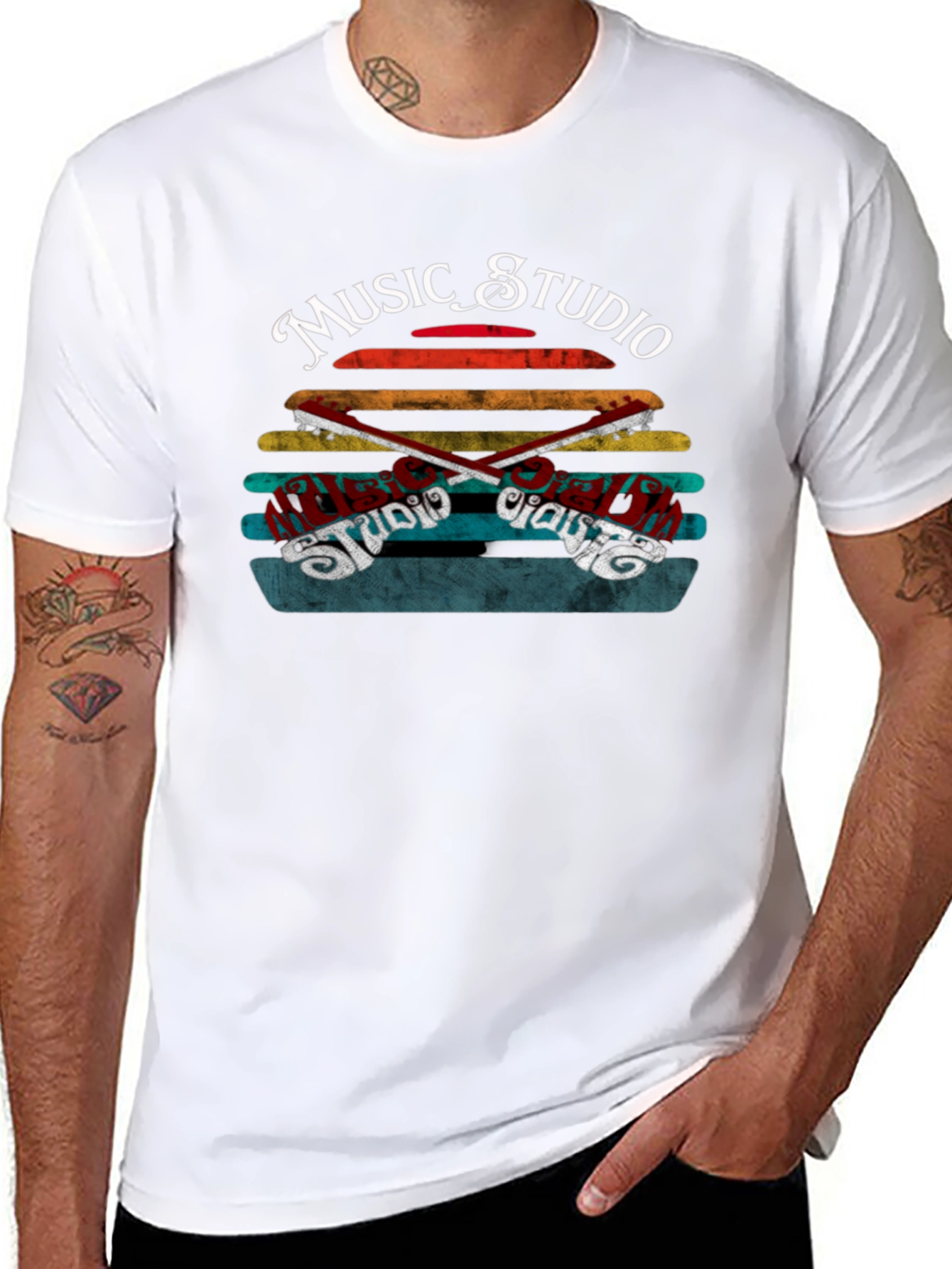 Music Studio Retro Style T-Shirt