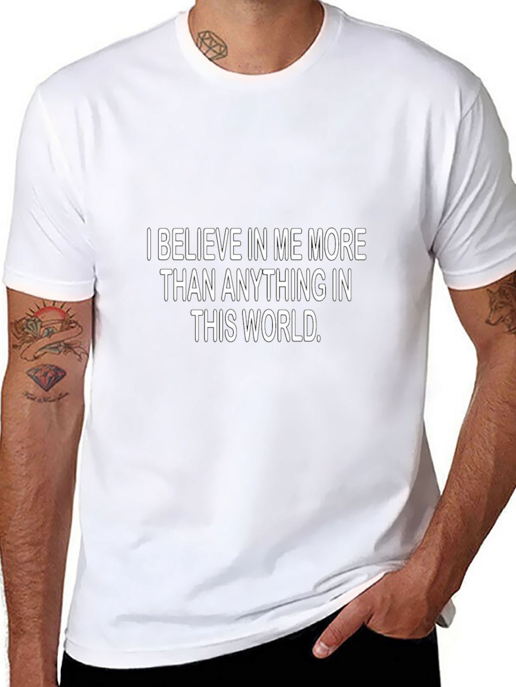 Believe In Myself Graphic T-Shirt - Black