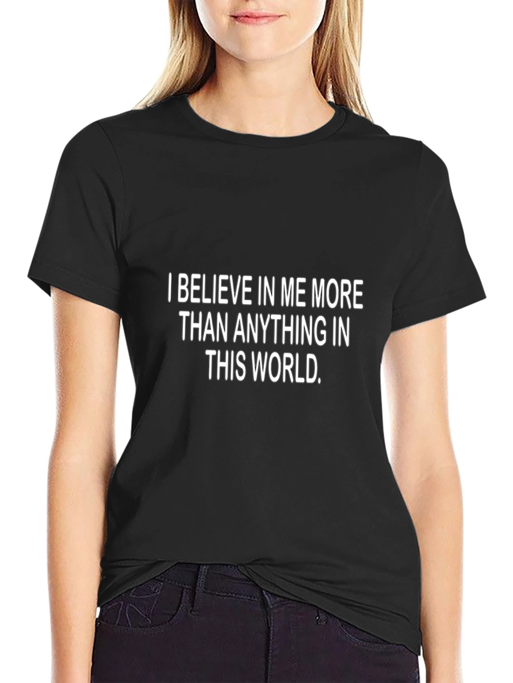 Believe In Myself Graphic T-Shirt - Black