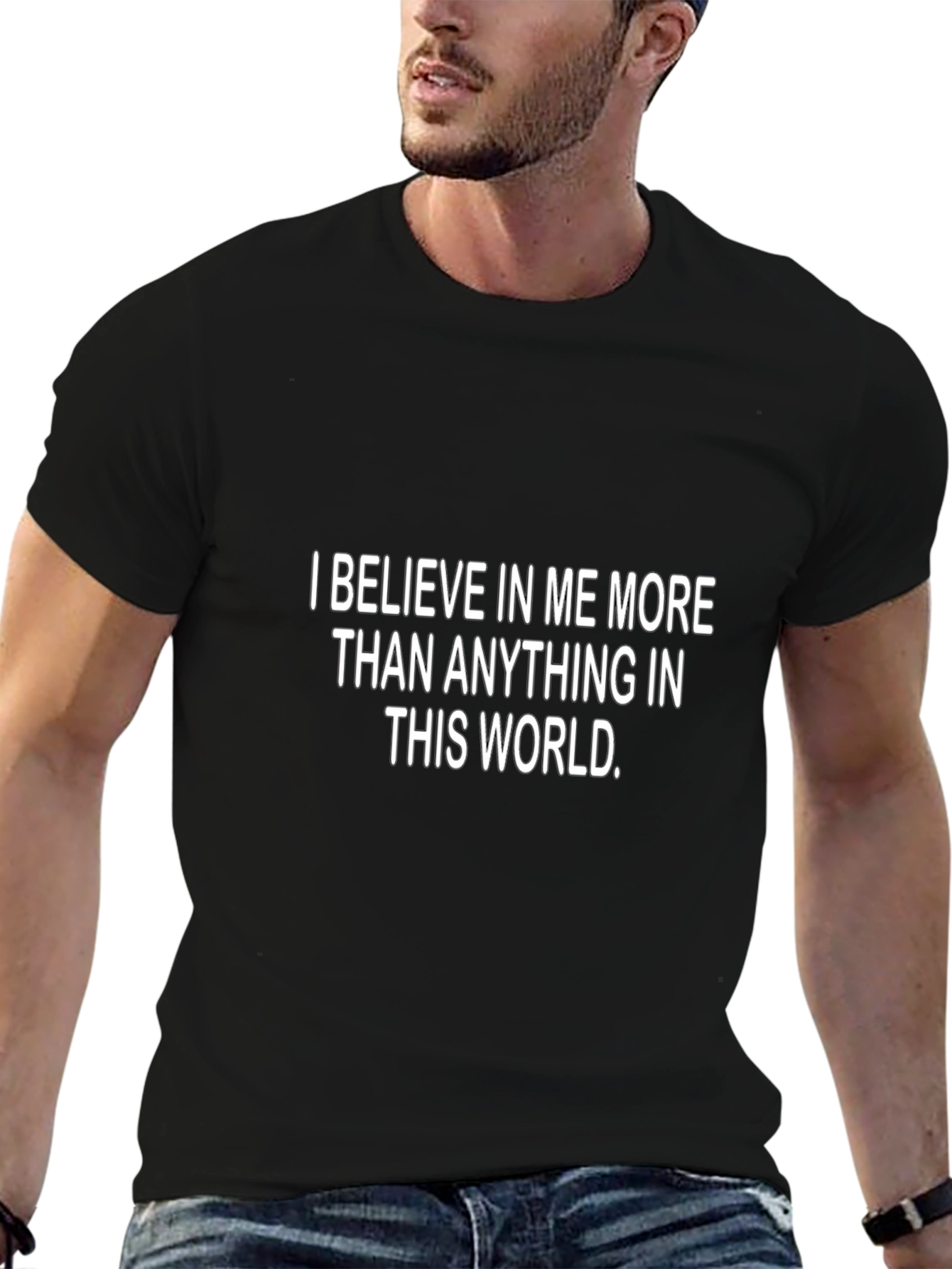 Believe In Myself Graphic T-Shirt - Black