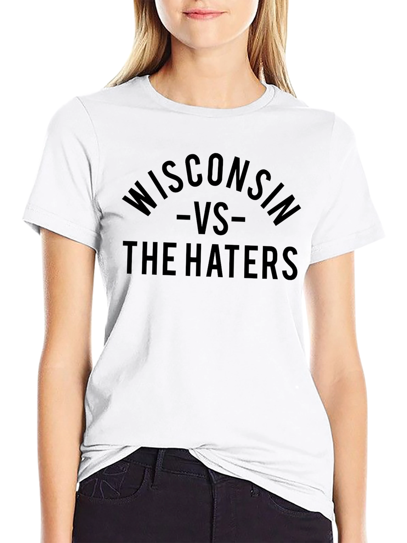 Wisconsin VS The Haters Black T-Shirt