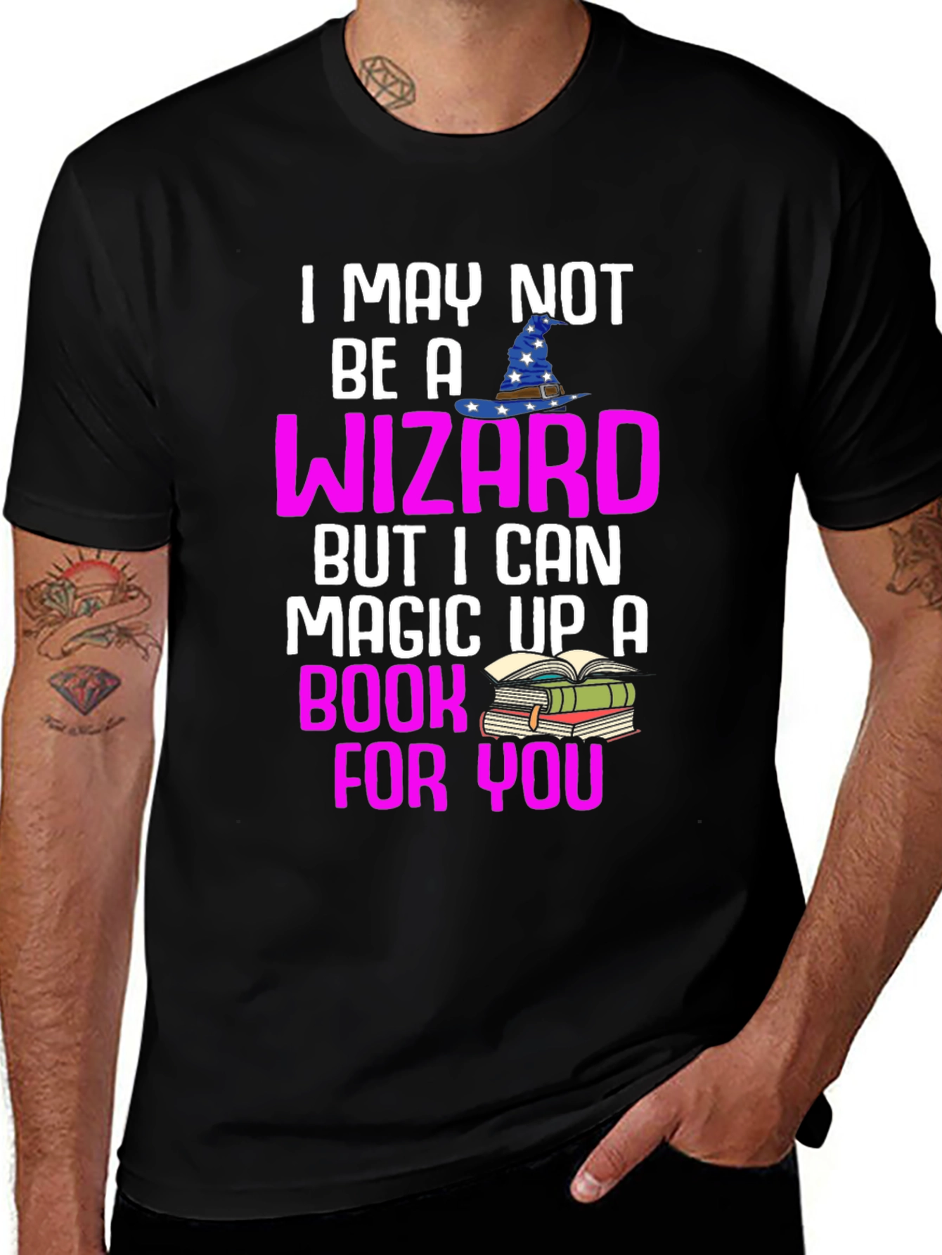 Wizard Book Lover T-Shirt