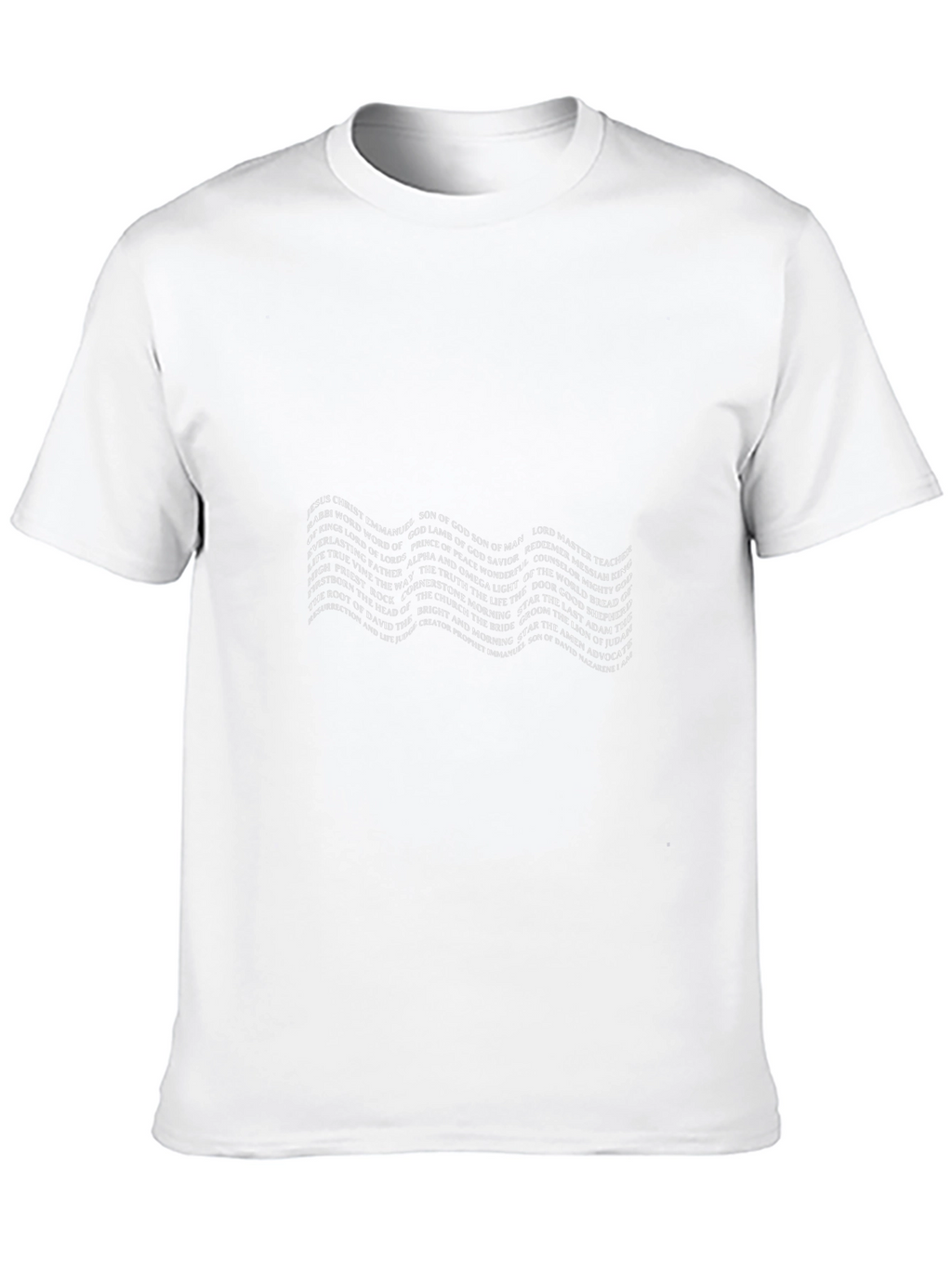 Wavy Text Graphic Black Tee - Stylish and Unique