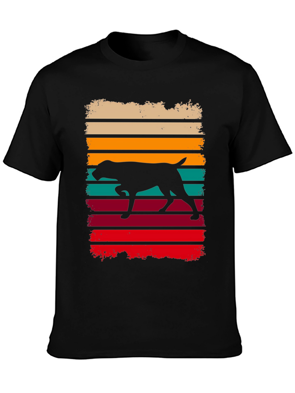 Retro Dog Silhouette Graphic Tee
