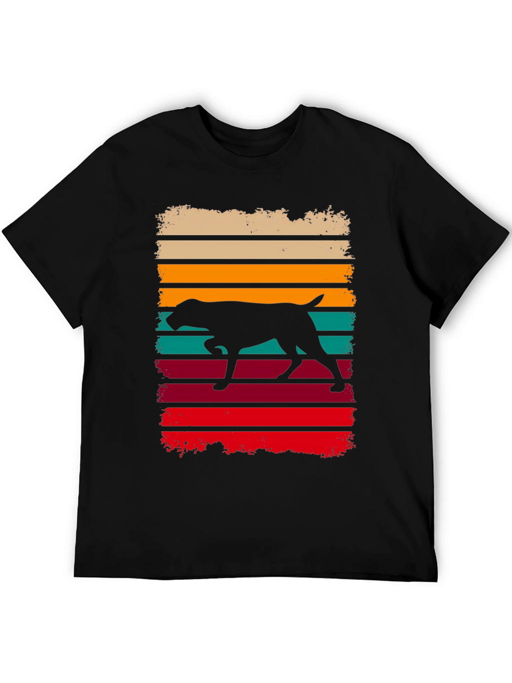 Retro Dog Silhouette Graphic Tee