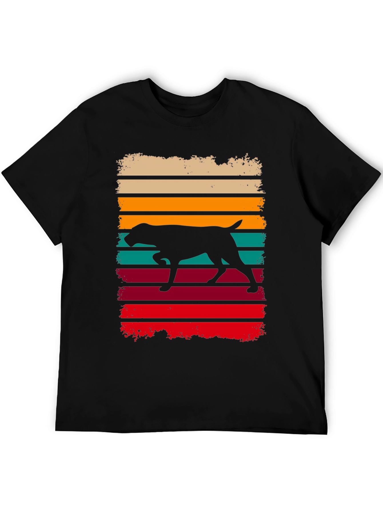 Retro Dog Silhouette Graphic Tee