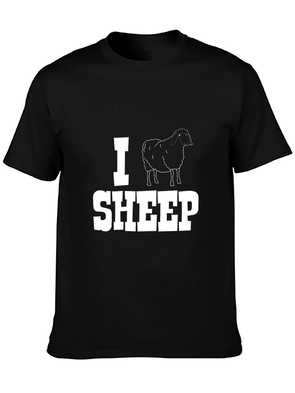 I Sheep Graphic T-Shirt - Black Cotton Tee