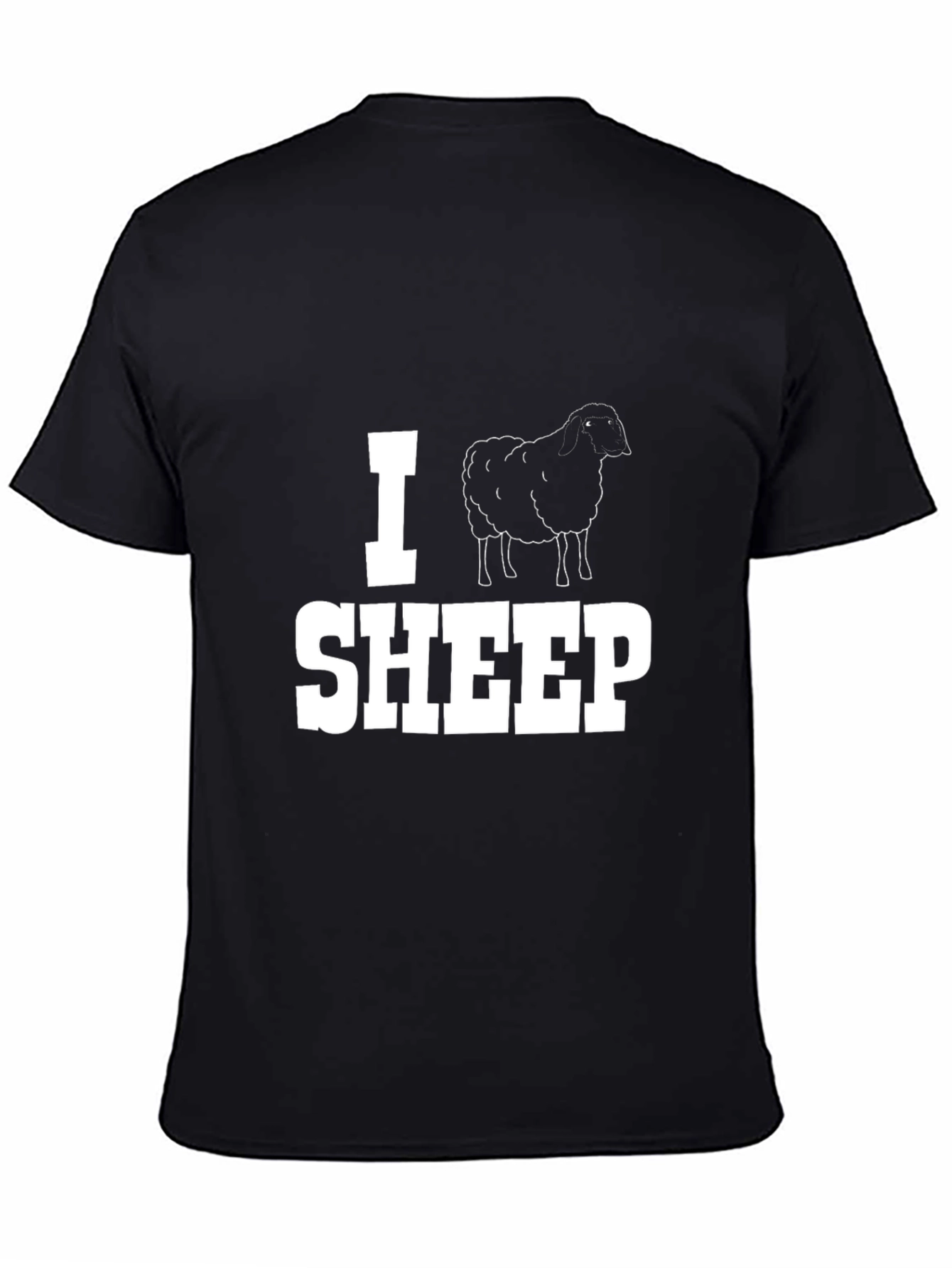 I Sheep Graphic T-Shirt - Black Cotton Tee
