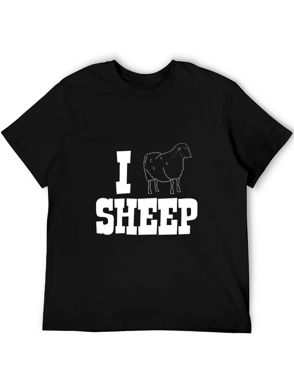 I Sheep Graphic T-Shirt - Black Cotton Tee