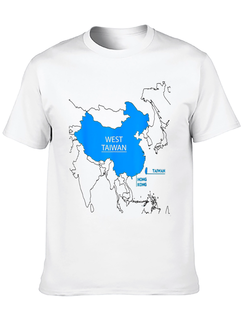 West Taiwan Map T-Shirt - Political Statement Tee