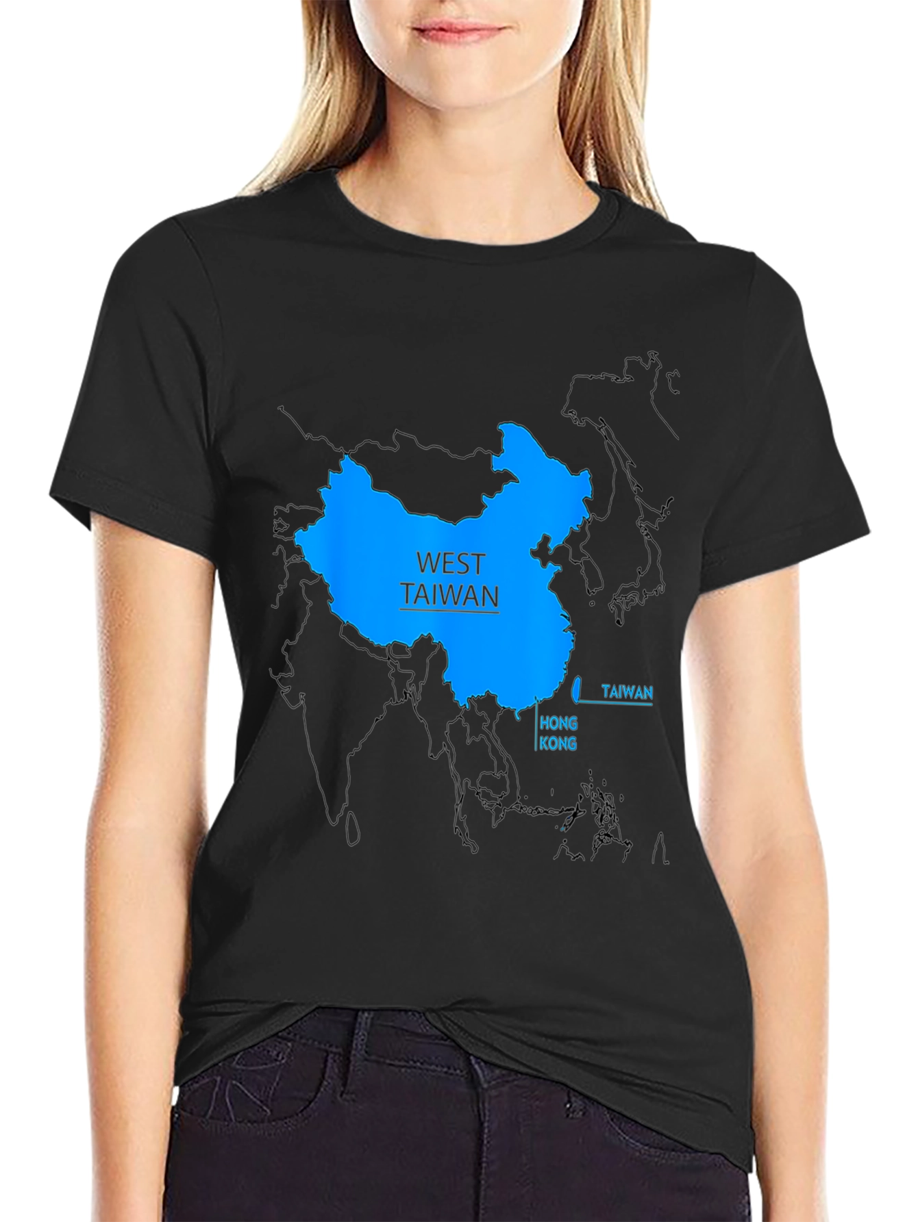 West Taiwan Map T-Shirt - Political Statement Tee