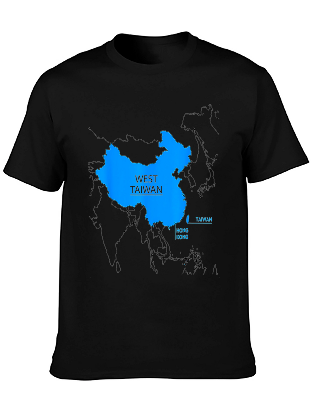 West Taiwan Map T-Shirt - Political Statement Tee