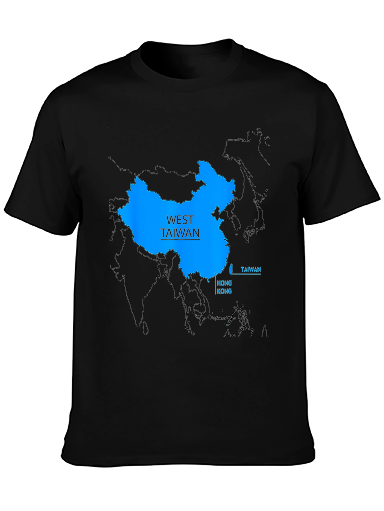 West Taiwan Map T-Shirt - Political Statement Tee