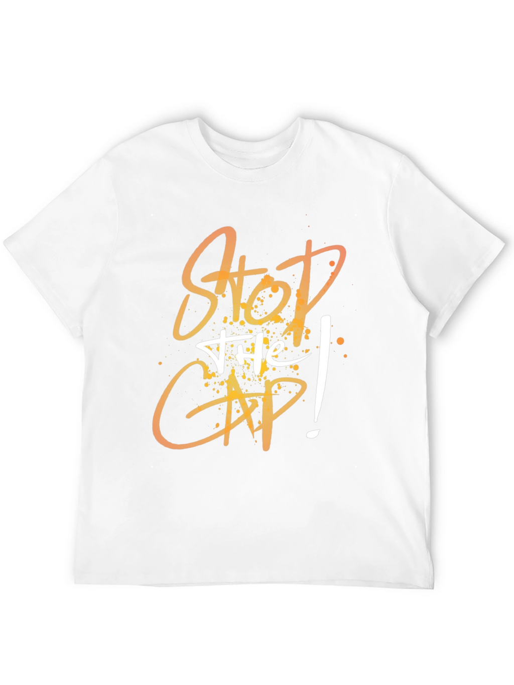 Stop the Cap Graphic Tee - Trendy Mens T-Shirt