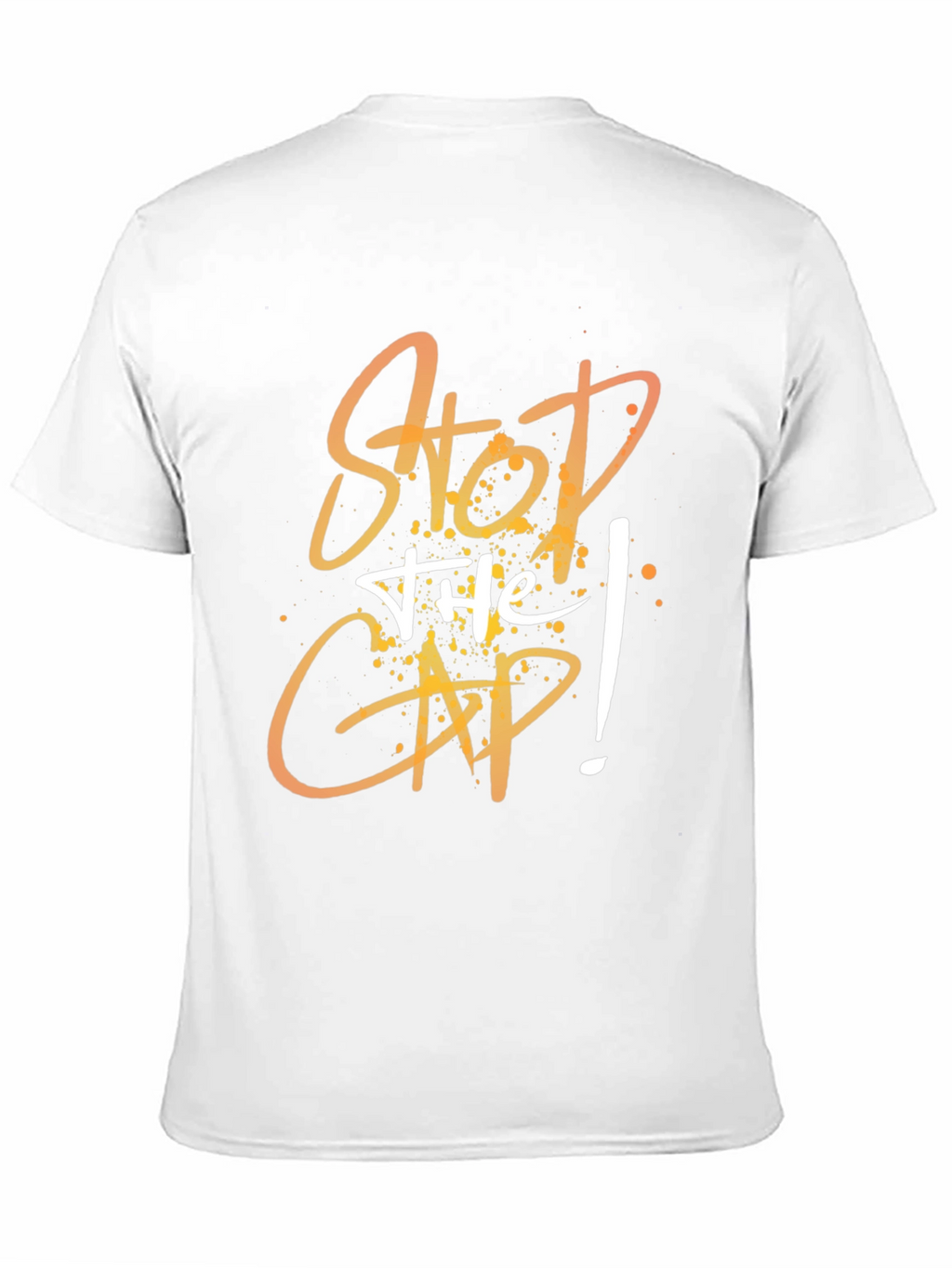 Stop the Cap Graphic Tee - Trendy Mens T-Shirt