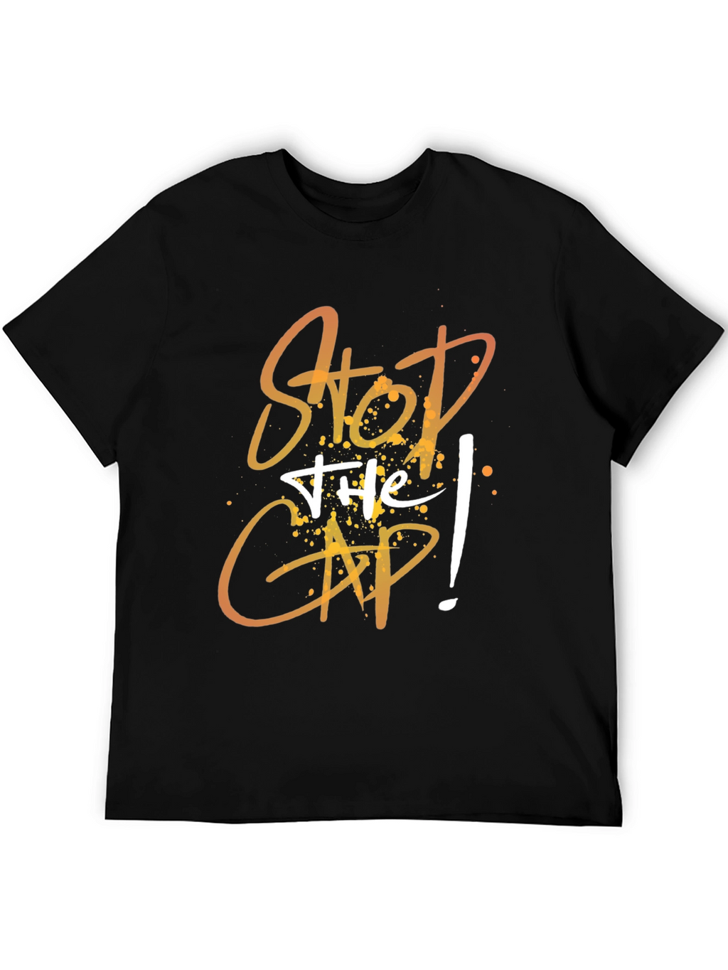 Stop the Cap Graphic Tee - Trendy Mens T-Shirt