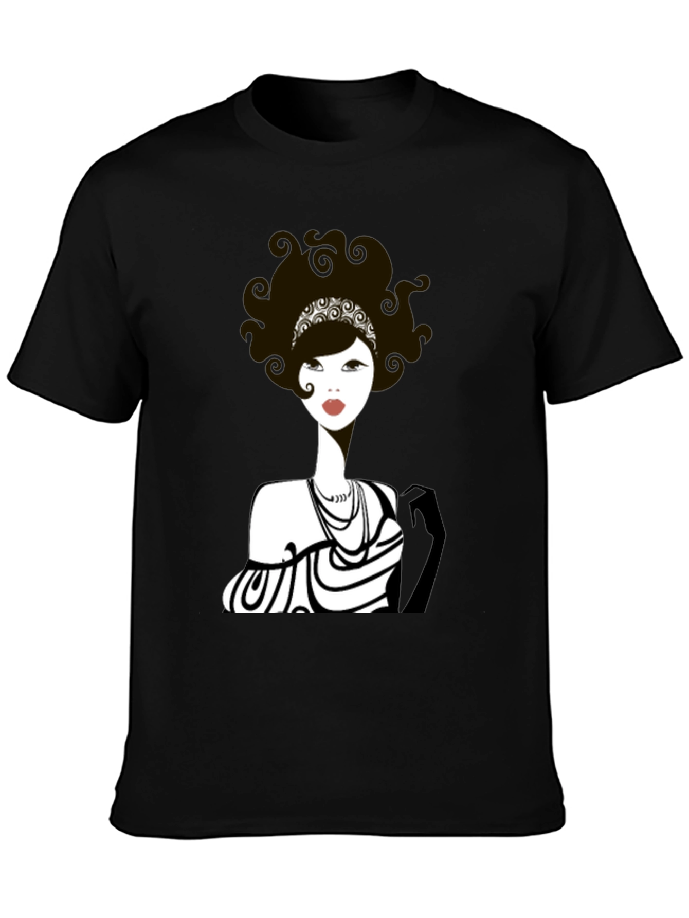 Retro Chic Graphic Tee - Flapper Girl Style