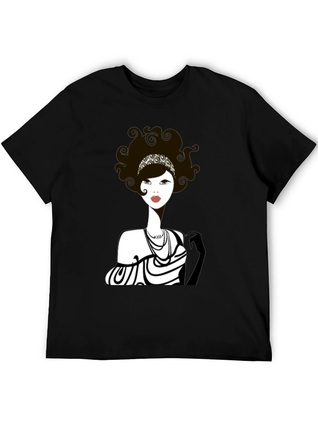Retro Chic Graphic Tee - Flapper Girl Style
