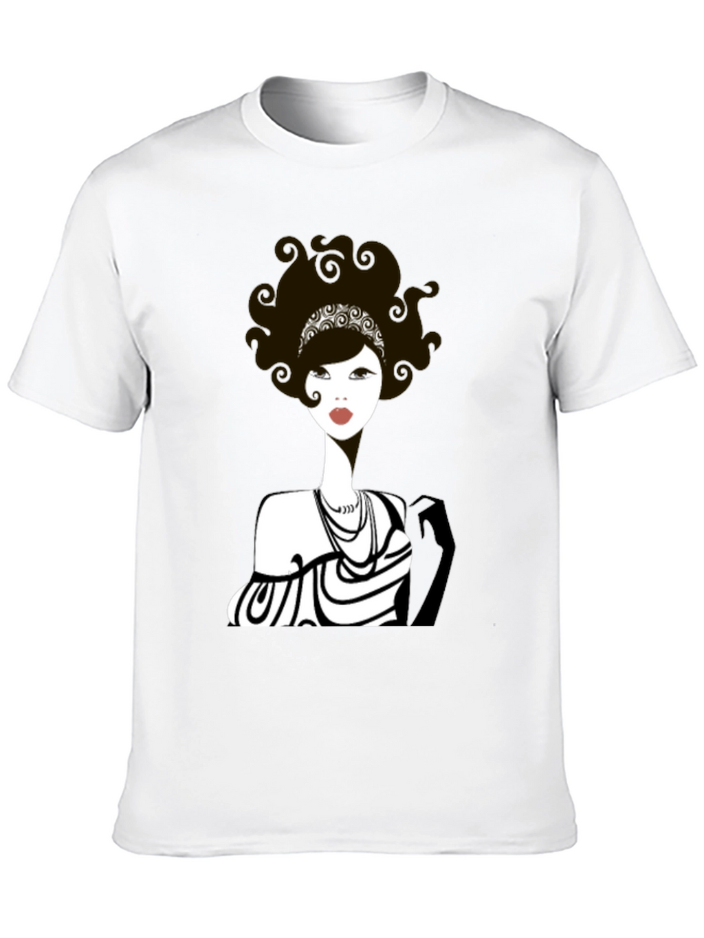 Retro Chic Graphic Tee - Flapper Girl Style