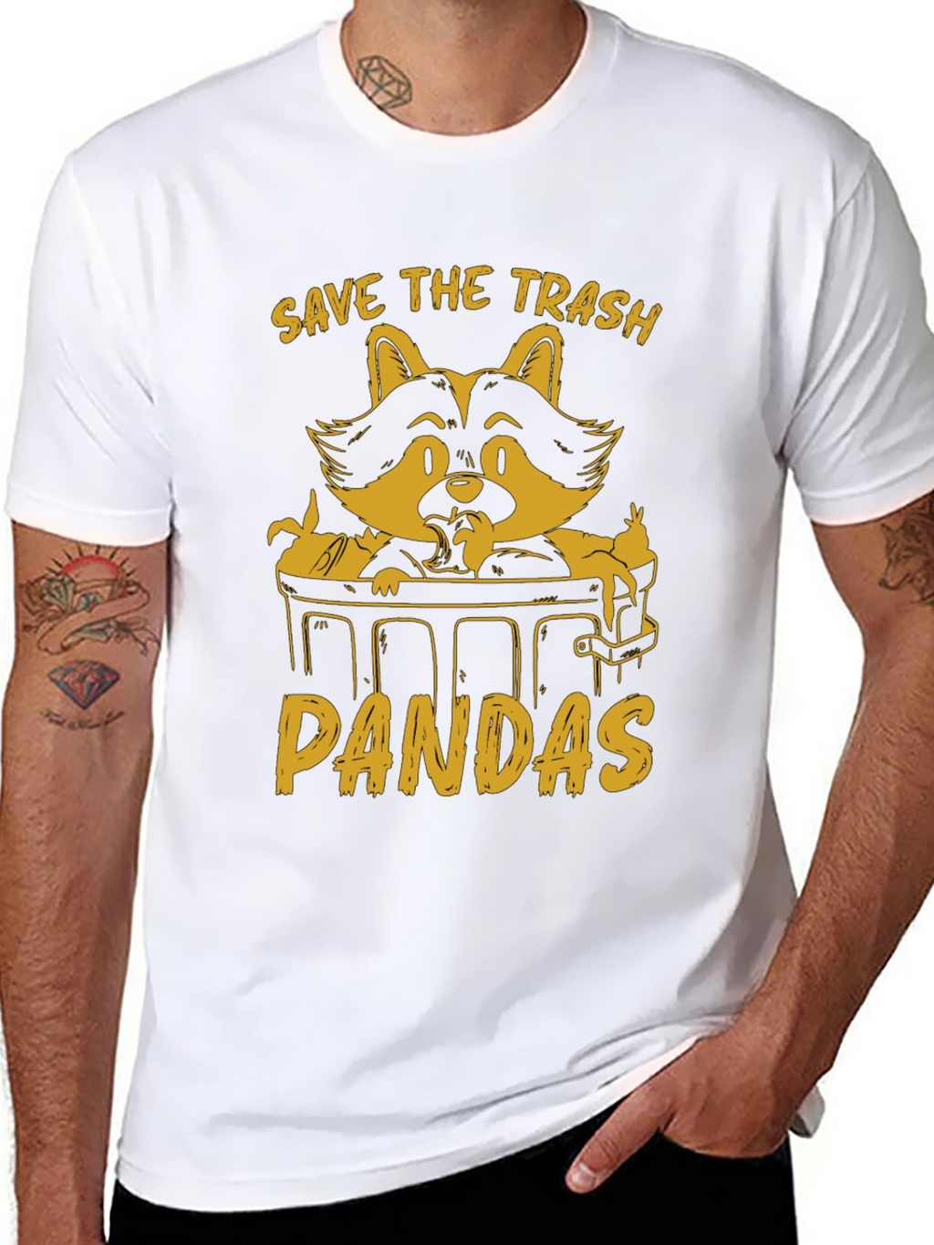 Save The Trash Pandas Graphic T-Shirt
