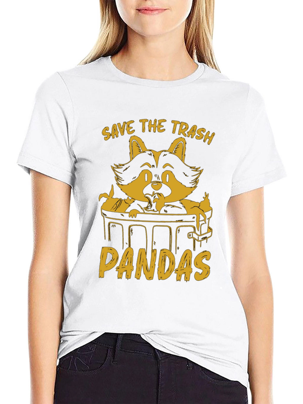 Save The Trash Pandas Graphic T-Shirt