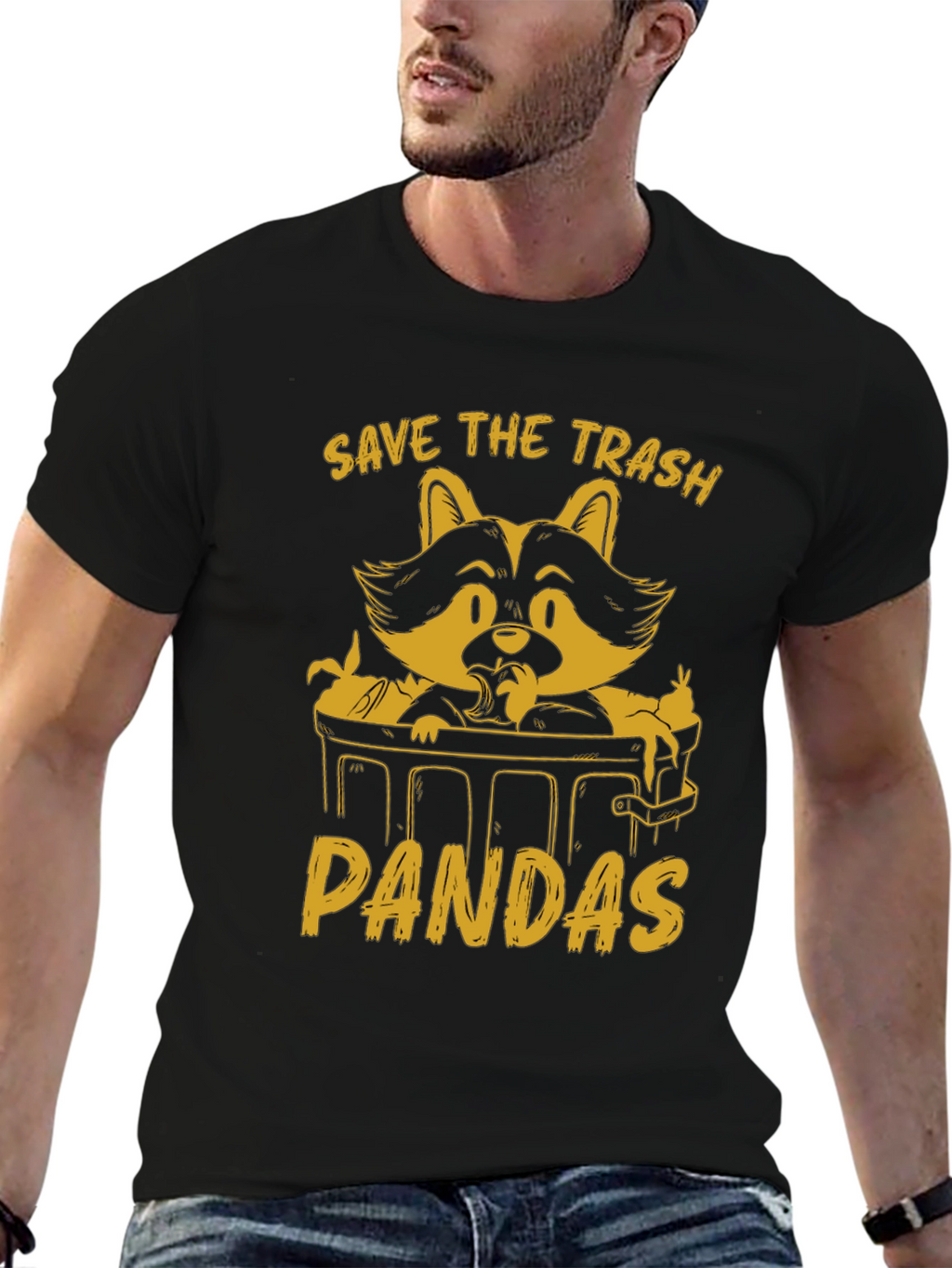 Save The Trash Pandas Graphic T-Shirt