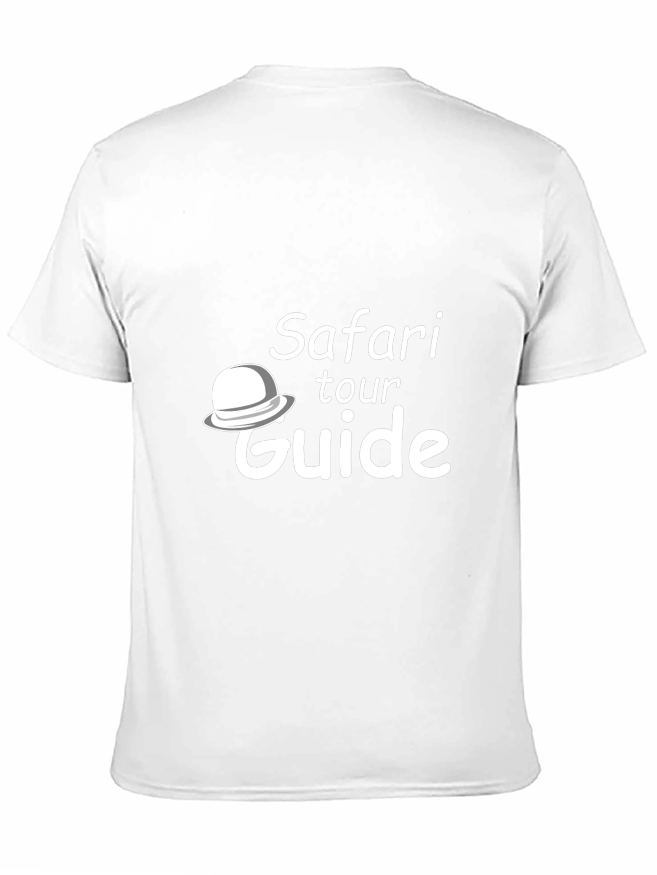 Safari Tour Guide Graphic T-Shirt - Black Cotton Tee
