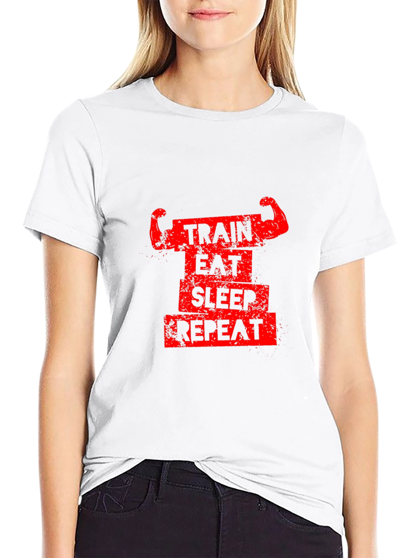 Train Eat Sleep Repeat Gym T-Shirt
