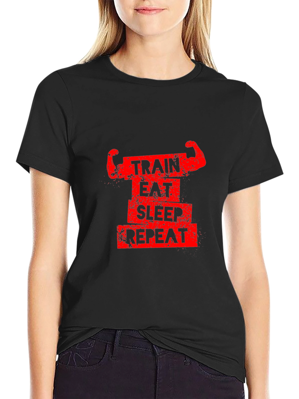 Train Eat Sleep Repeat Gym T-Shirt