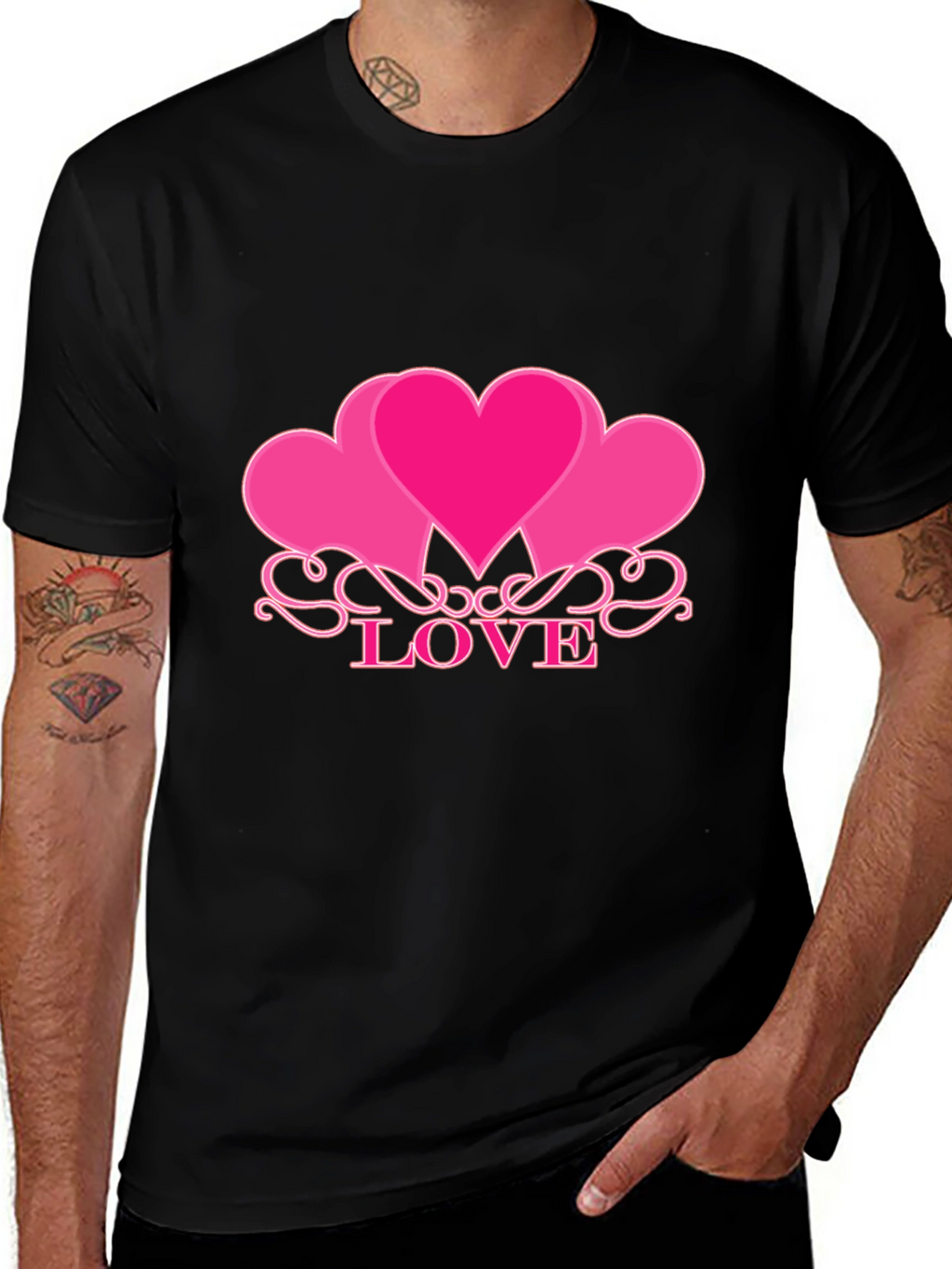 Love Heart Graphic T-Shirt