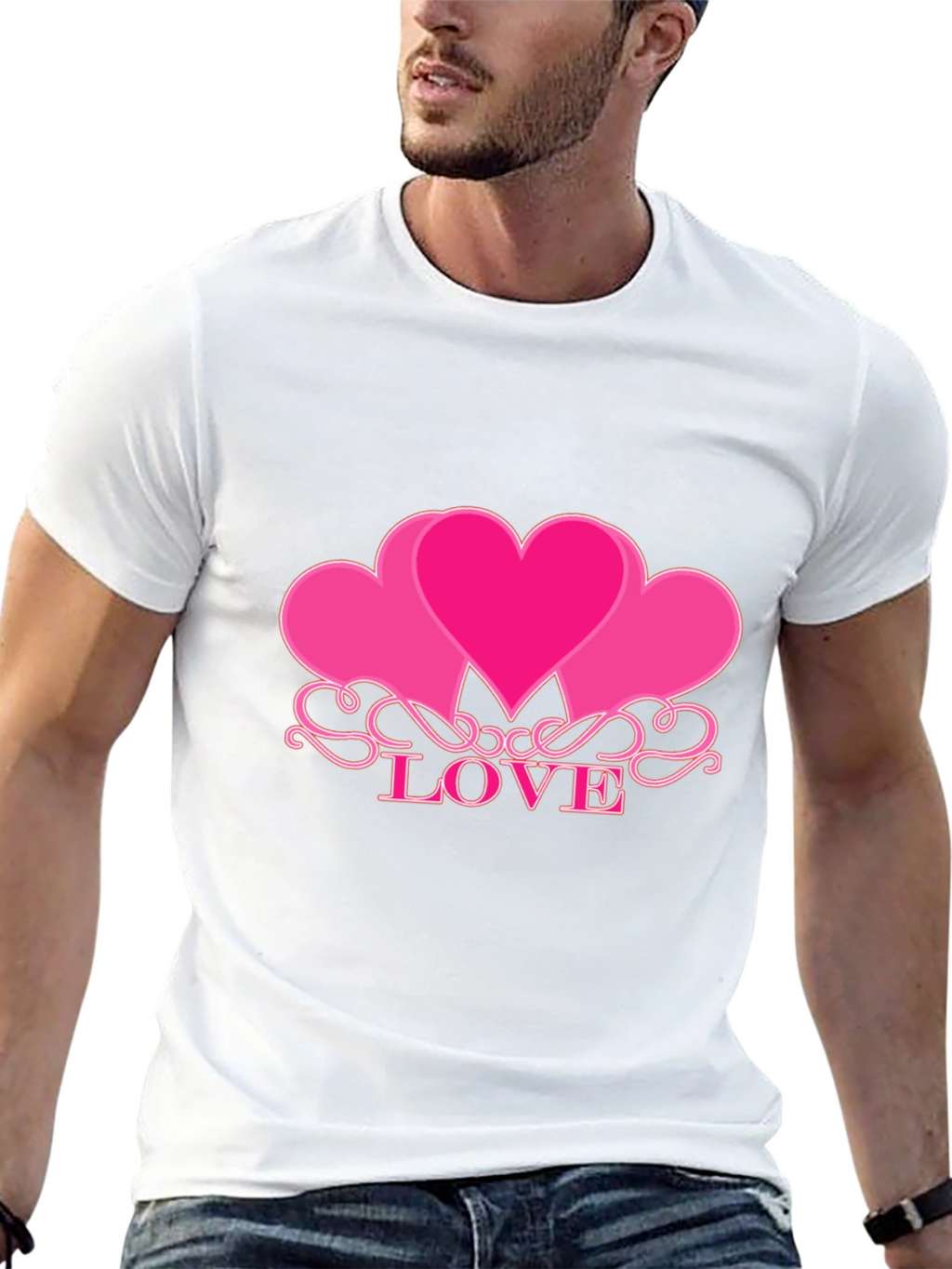 Love Heart Graphic T-Shirt